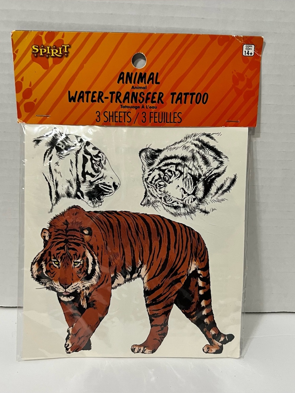 Spirit Halloween Animals, Water Transfer Tattoo